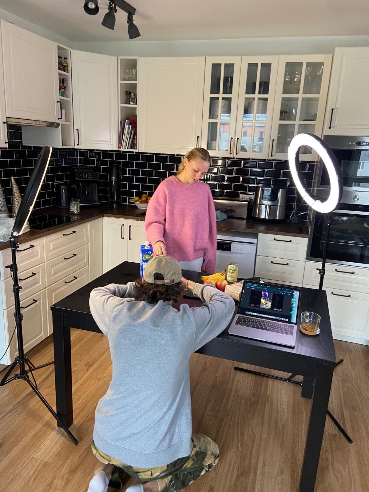 Marswalk crew during a kitchen content shoot